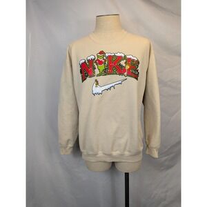 Gildan L Grinch Nike Christmas Ugly Sweater Holiday Crewneck Sweatshirt EUC